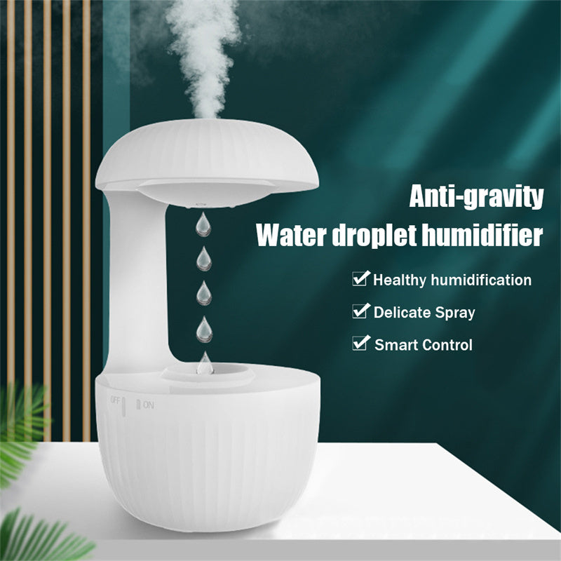 Anti-Gravity Air Humidifier; Silent Cool Mist for Home & Office - Forward