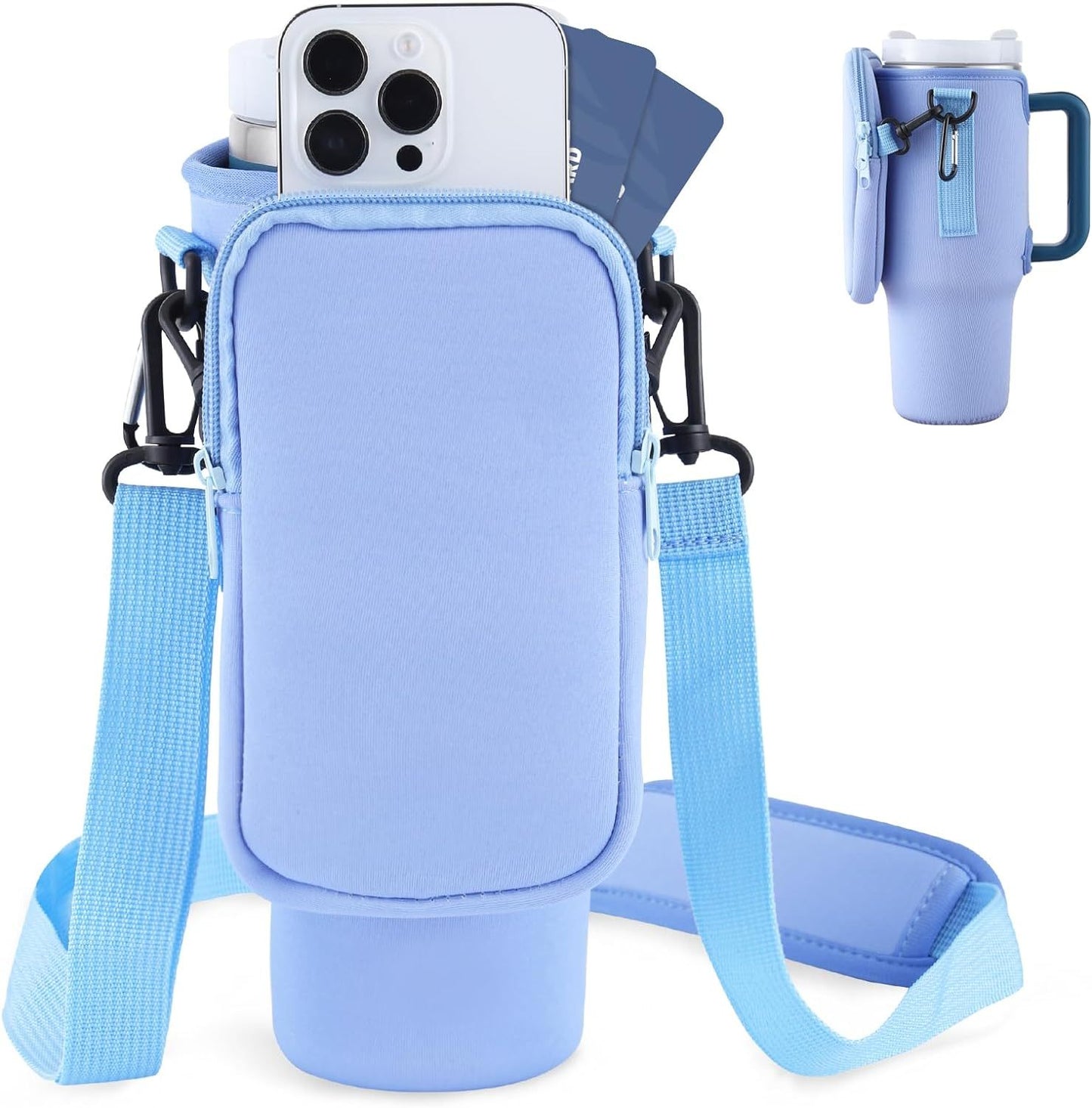 Handige draagtas voor drinkfles, telefoon of andere items - Forward