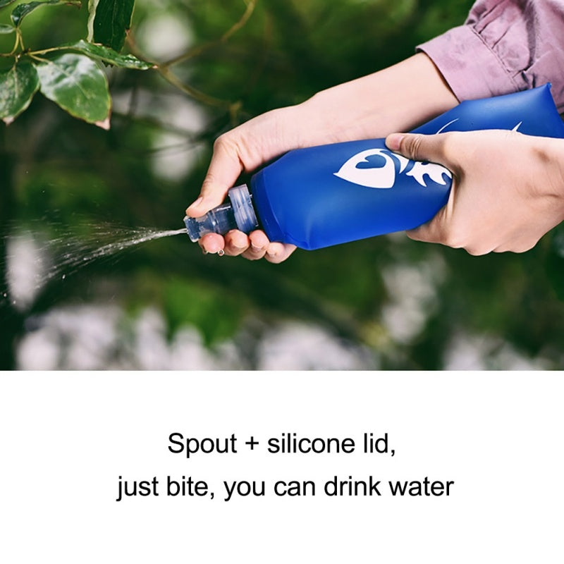 Zachte silicone drinkfles voor tijdens sporten of buitenactiviteiten