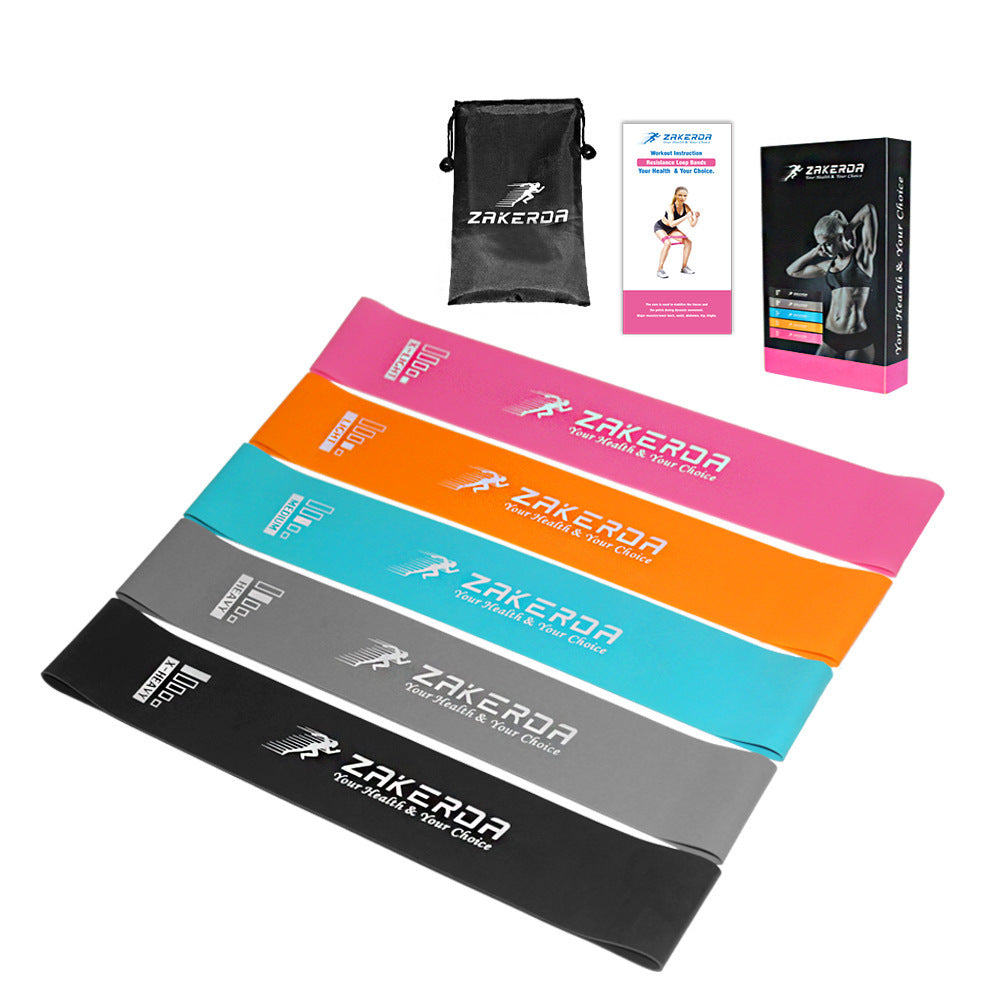 Yoga Resistance Rubber Bands Indoor Outdoor Fitness Equipment 0.35mm-1.1mm Pilates Sport Training Workout Elastic Bands - Forward