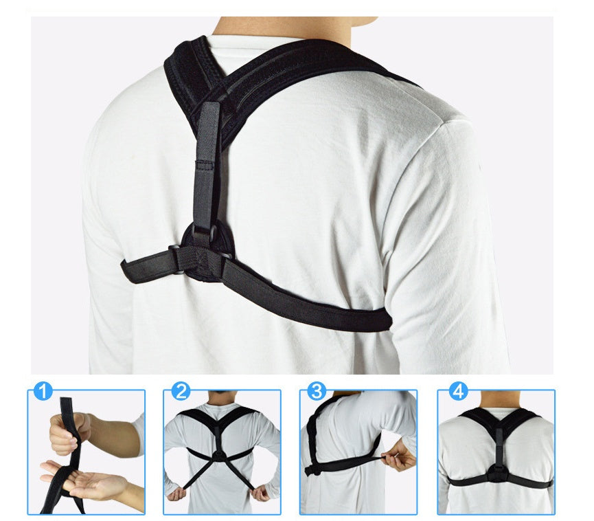 Medical Clavicle Posture Corrector Lower Back Correction Strap - Forward