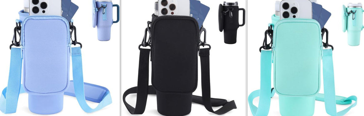 Handige draagtas voor drinkfles, telefoon of andere items - Forward