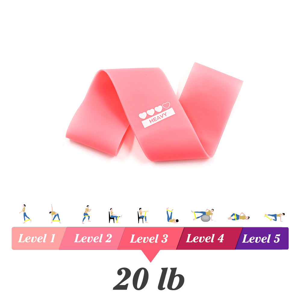 Yoga Resistance Rubber Bands Indoor Outdoor Fitness Equipment 0.35mm-1.1mm Pilates Sport Training Workout Elastic Bands - Forward