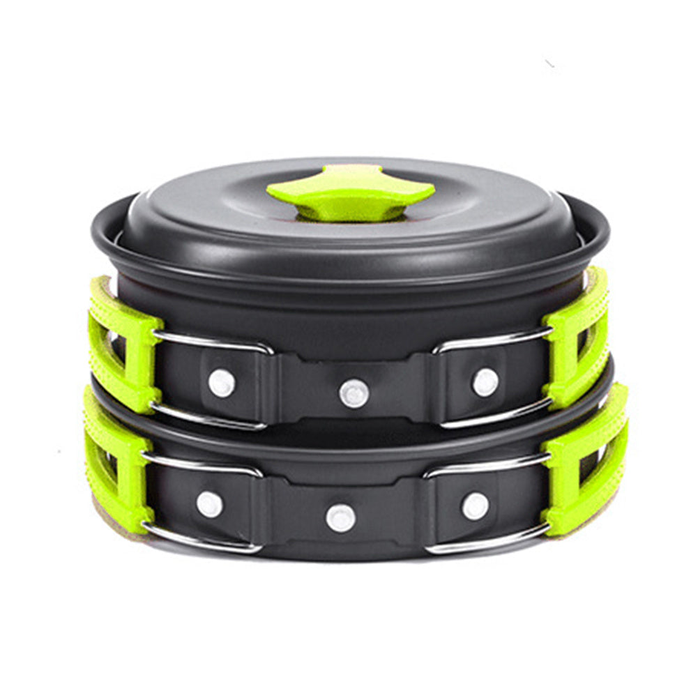 Camping Cookware Kit Outdoor Cooking Set Aluminum Equipment Outdoor Pot Travel Tableware Kitchen Hiking Picnic BBQ - Forward
