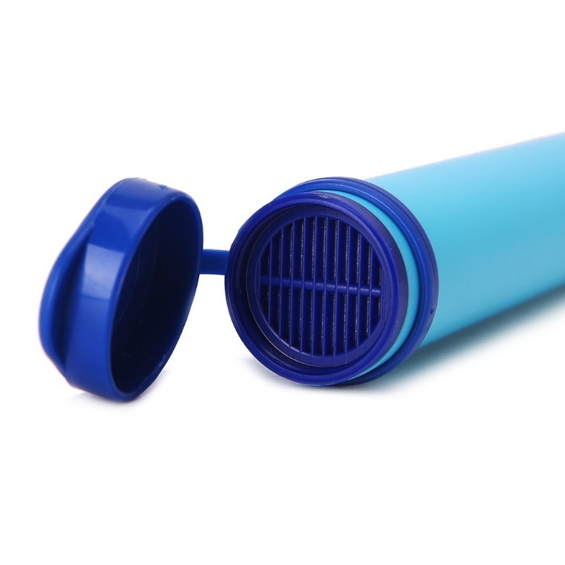Water filter straw for hiking, travel, and survival - Forward
