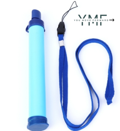 Water filter straw for hiking, travel, and survival - Forward