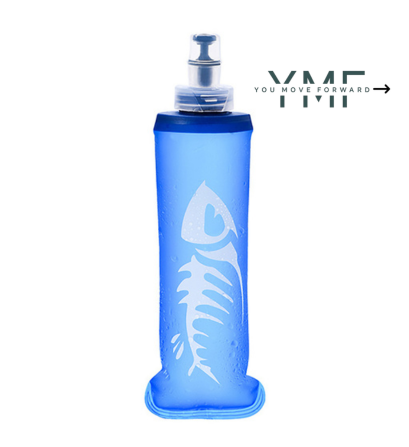 Soft silicone water bottle; perfect for sports and outdoor adventures - Forward