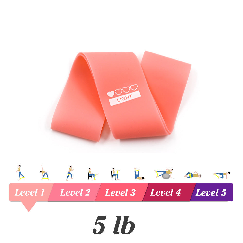 Yoga Resistance Rubber Bands Indoor Outdoor Fitness Equipment 0.35mm-1.1mm Pilates Sport Training Workout Elastic Bands - Forward